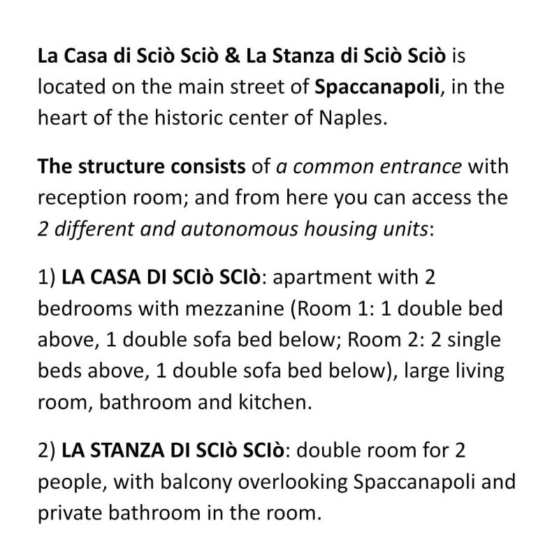 La Casa di Scio Scio & La Stanza di Scio Scio — комфортный отель в Неаполе