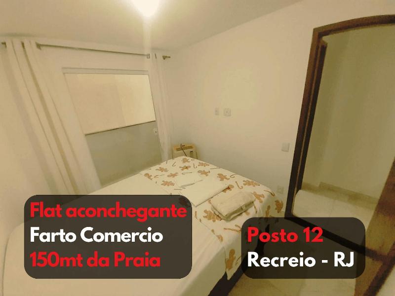 Flat aconchegante 200 mt da praia do Recreio Gilka - ao lado do Rock in Rio — отель с удобствами в Рио