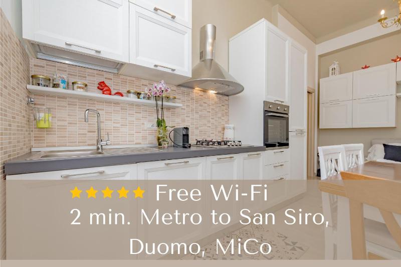 2 Bedroom Apartment - Buzzi Hospital, Sempione, MiCo, 100mt MetroM5 — комфортный отель в Милане