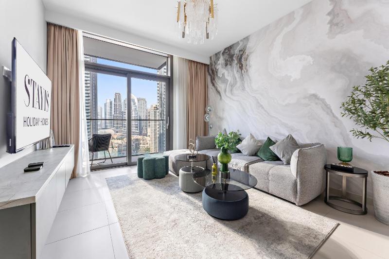 Stayis -1 BR Stunning View of Burj khalifa — комфортный отель в Дубае