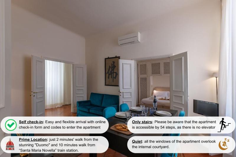 Seta spacious apartment next to the Duomo — отель с удобствами в Флоренции