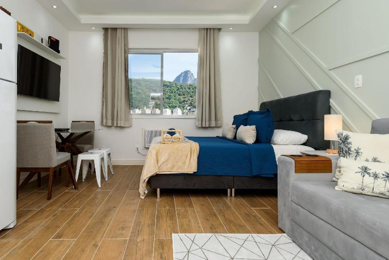 Studio, vista p/ Cristo Redentor | SQC 143/1320 — отель в Рио, Бразилия