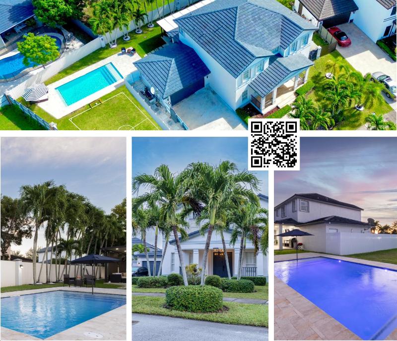 Miami Luxury Villa Heated Pool & Pool Table BBQ — отель с удобным расположением в Майами