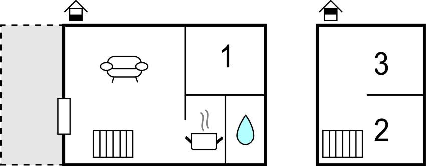 Nice home in Hemmet w/ 1 Bedrooms