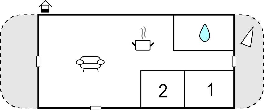 Two-Bedroom Holiday Home in Loderup