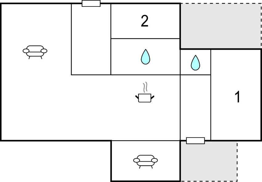 Nice home in Torrig L w/ WiFi and 2 Bedrooms