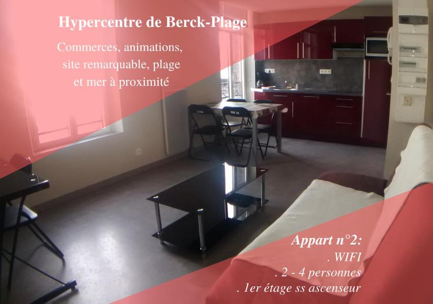 Appart 2-4 pers Berck-Plage Hyper-centre