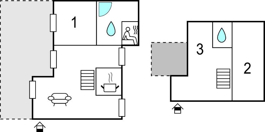 Awesome home in Rechlin with 2 Bedrooms, Sauna and WiFi