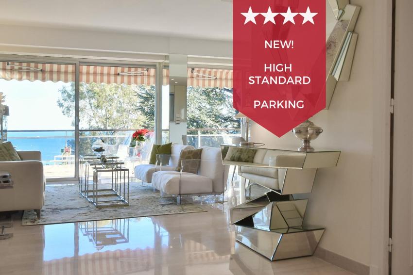 KIKILOUE CANNES FACING THE SEA Terrace Swimming pool & Parking !