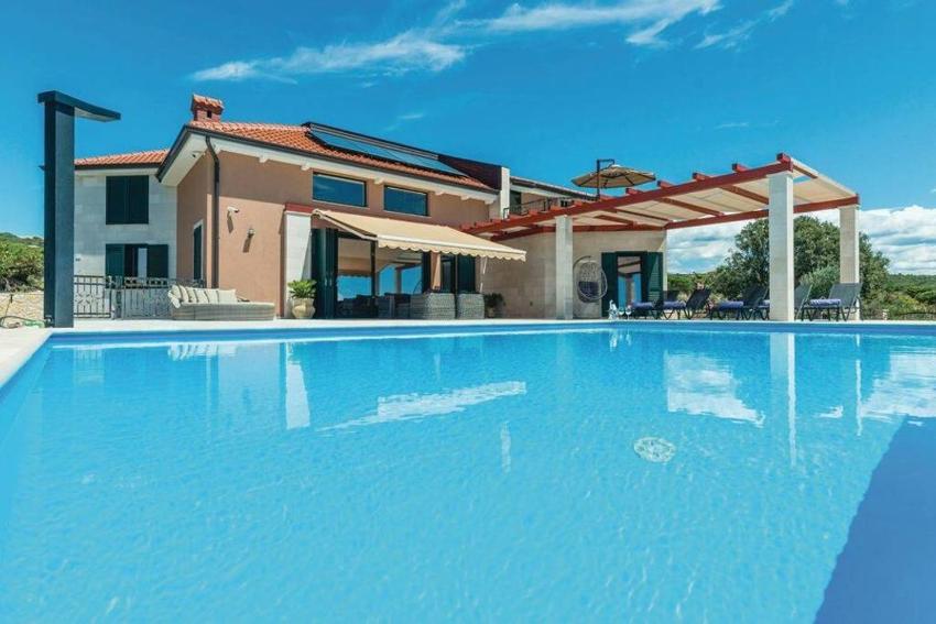 Holiday house in Novalja with sea view, terrace, air conditioning, WiFi 4545-1