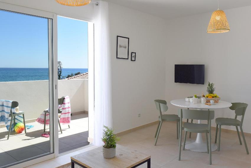 Residence Marina di Bravone - appartement 6 personnes Vue Mer 1er etage N79