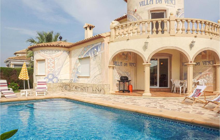 Awesome home in El Verger with WiFi, Outdoor swimming pool and Swimming pool
