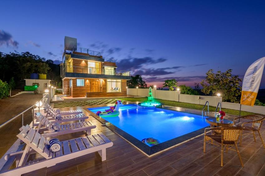 SaffronStays Tranqvilla - luxury pool villa with panoramic mountain views