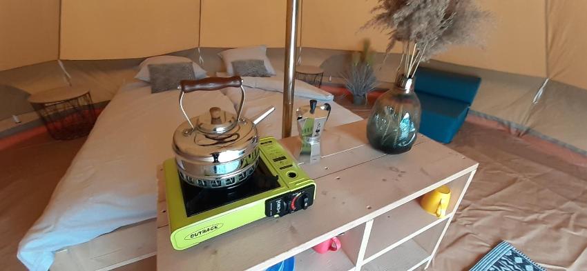 Tente Bell au camping Hautoreille