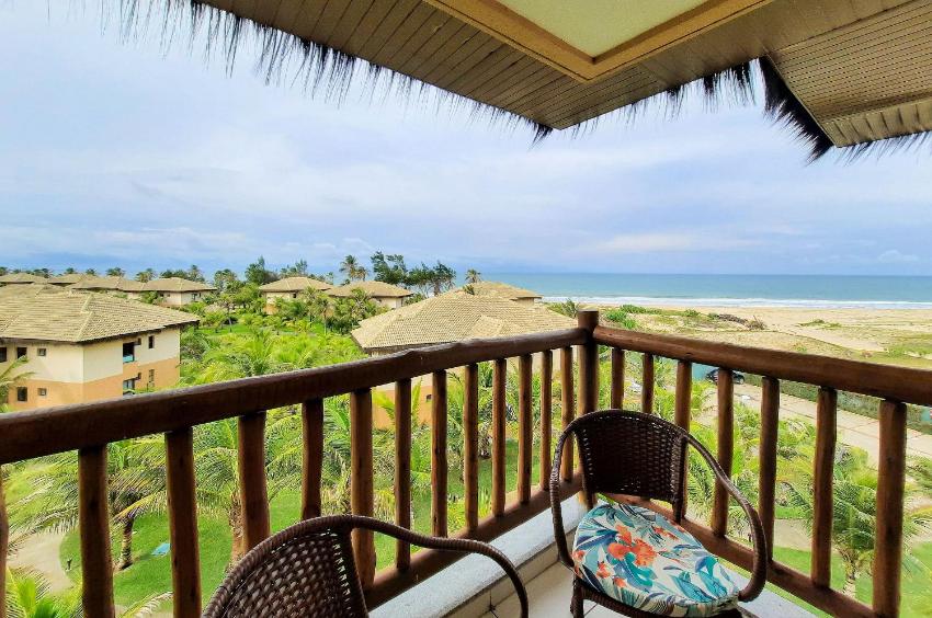 Incrível Vista Mar Studio Pé Na Areia Nascente, 4 Pessoas, Ar Condicionado Suíte e Sala WIFI Top, Máquina de Lavar - VG Sun Cumbuco