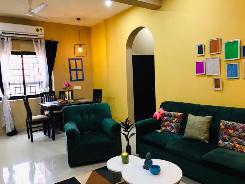 Beachfront 2BHK House Candolim- Quirky Homestays