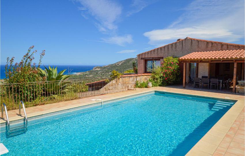 Nice home in Lumio with WiFi, Heated swimming pool and 5 Bedrooms