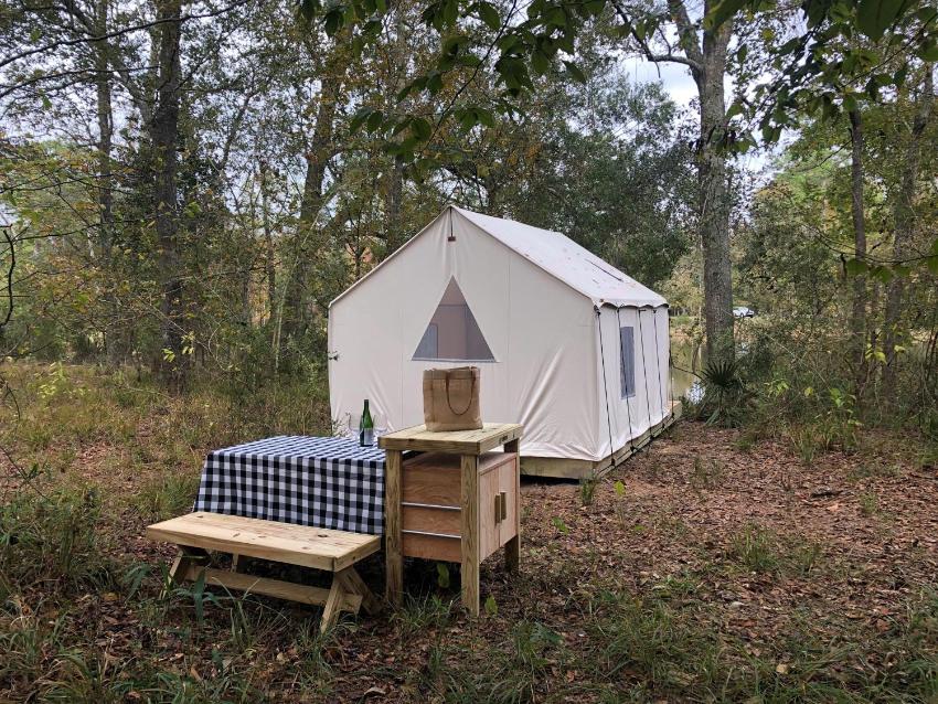 Tentrr State Park Site - Louisiana Fontainebleau State Park - Pond View G - Single Camp