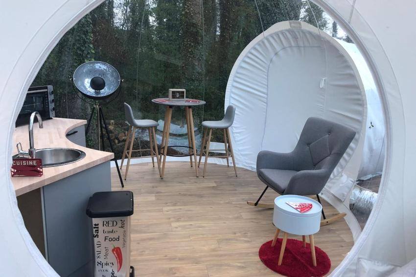 Au Calme Absolu chez Nicolas Maison bulle au calme