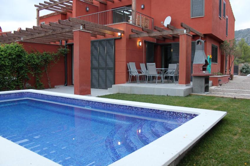 4 bedrooms villa with sea view private pool and enclosed garden at Mont roig del Camp 5 km away from the beach