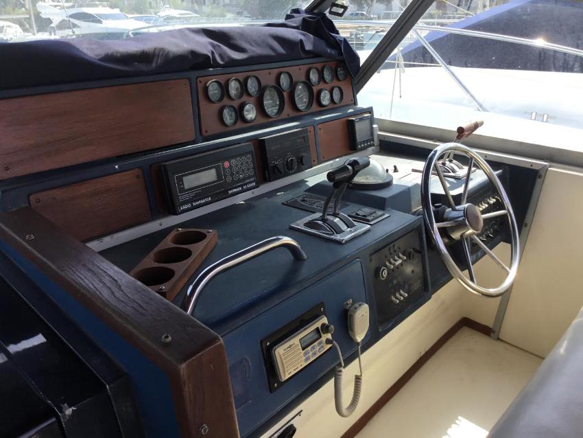 Searay 380 Cruiser Moored at Tomas Maestre Marina