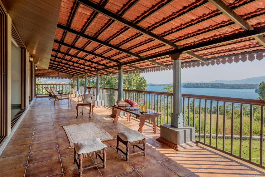 SaffronStays Anantham, Kamshet - pet-friendly lakefront villa with a huge verandah