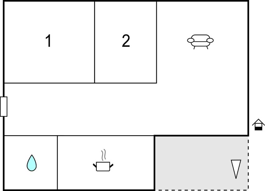 Beautiful apartment in Polace with 2 Bedrooms and WiFi