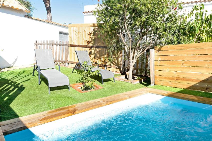 Cabaña con piscina privada