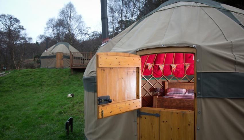 Charming Yurt in Ayrshire with Sea Views