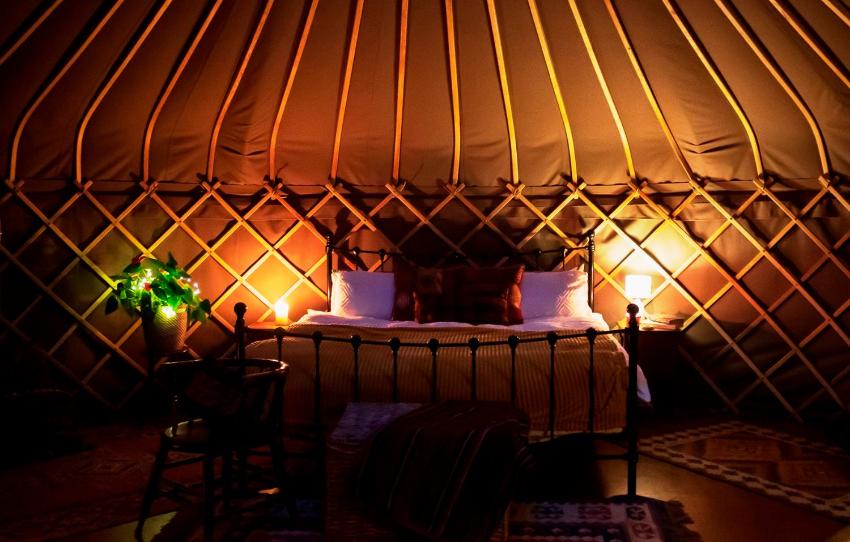 Stunning Premium Yurt with Sea Views in Ayrshire