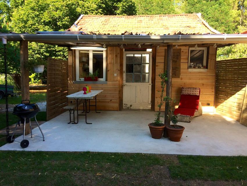 Chalet de 2 chambres avec jardin clos et wifi a Sanguinet a 1 km de la plage