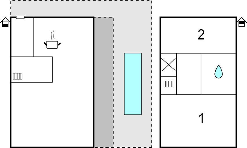 Beautiful home in Tzummarum with 2 Bedrooms, WiFi and Outdoor swimming pool