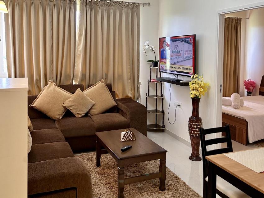 Good Stay 1 Bhk Condo with Pool at Dabolim Goa