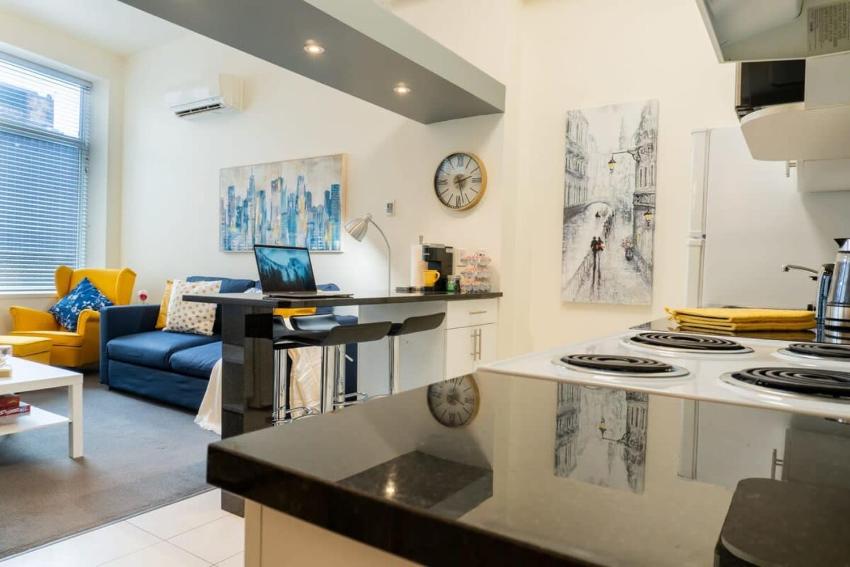 New Listing Cozy Downtown Loft Rooftop Patio BBQ Gym Coffee