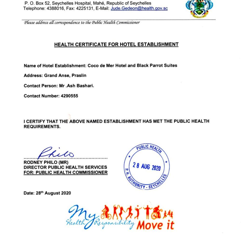 Coco de Mer Hotel and Black Parrot Suites in in Grand'Anse Praslin, Seychelles