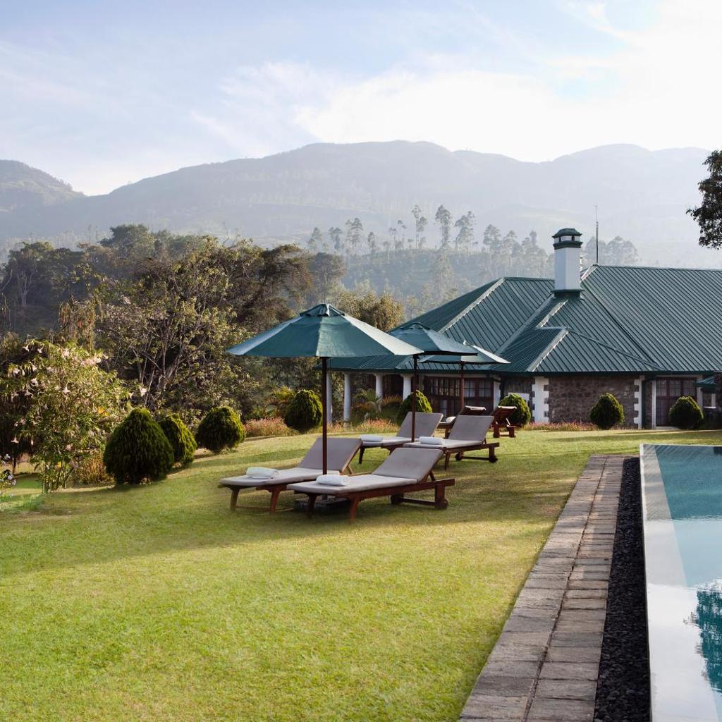 Ceylon Tea Trails — colonial bungalow amid tea plantations