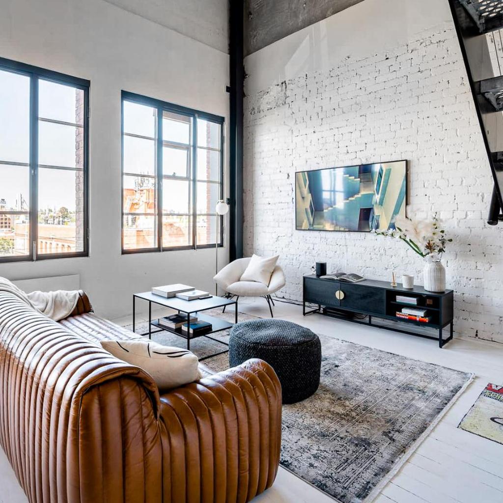 Photograph of New York Converted Warehouse Apartment in Richmond