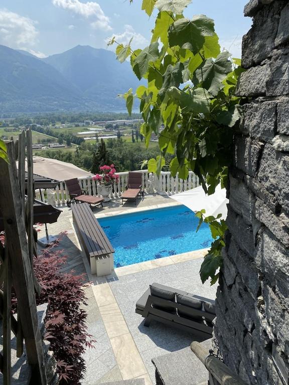 Image 34 - Ferienhaus Patrizia with a fantastic view of Lake Maggiore and the pool