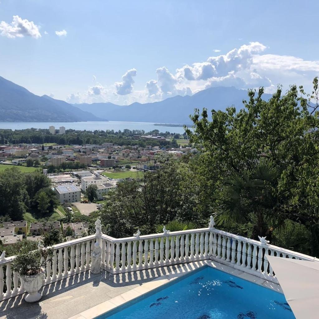 Image 41 - Ferienhaus Patrizia with a fantastic view of Lake Maggiore and the pool