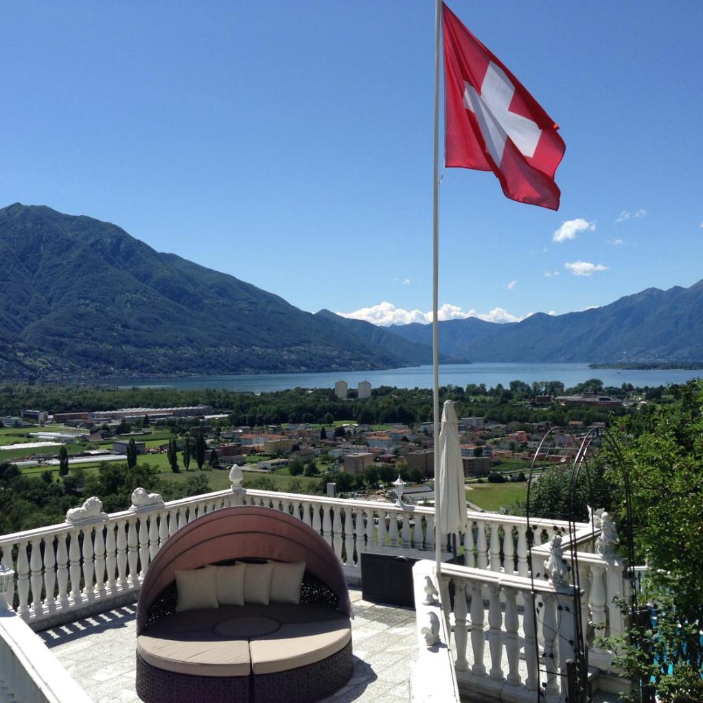 Image 28 - Ferienhaus Patrizia with a fantastic view of Lake Maggiore and the pool