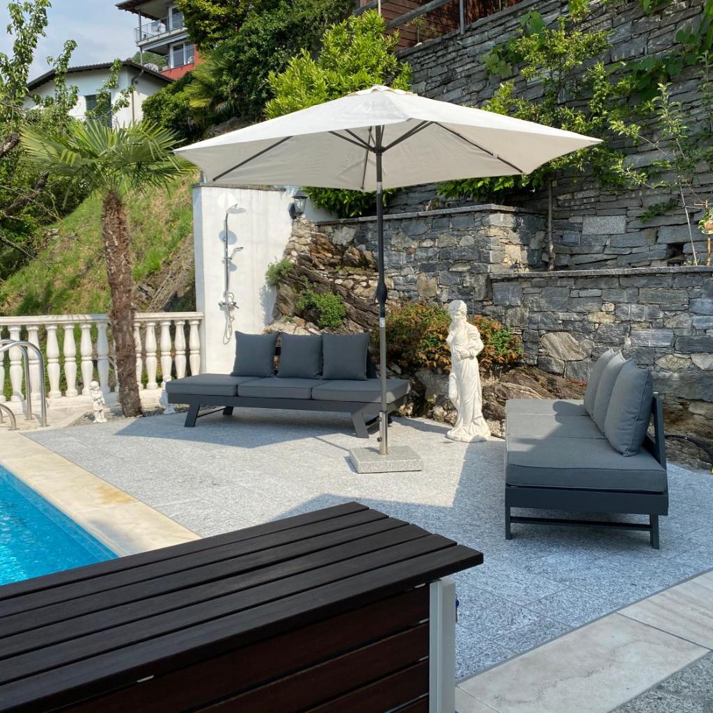 Image 11 - Ferienhaus Patrizia with a fantastic view of Lake Maggiore and the pool
