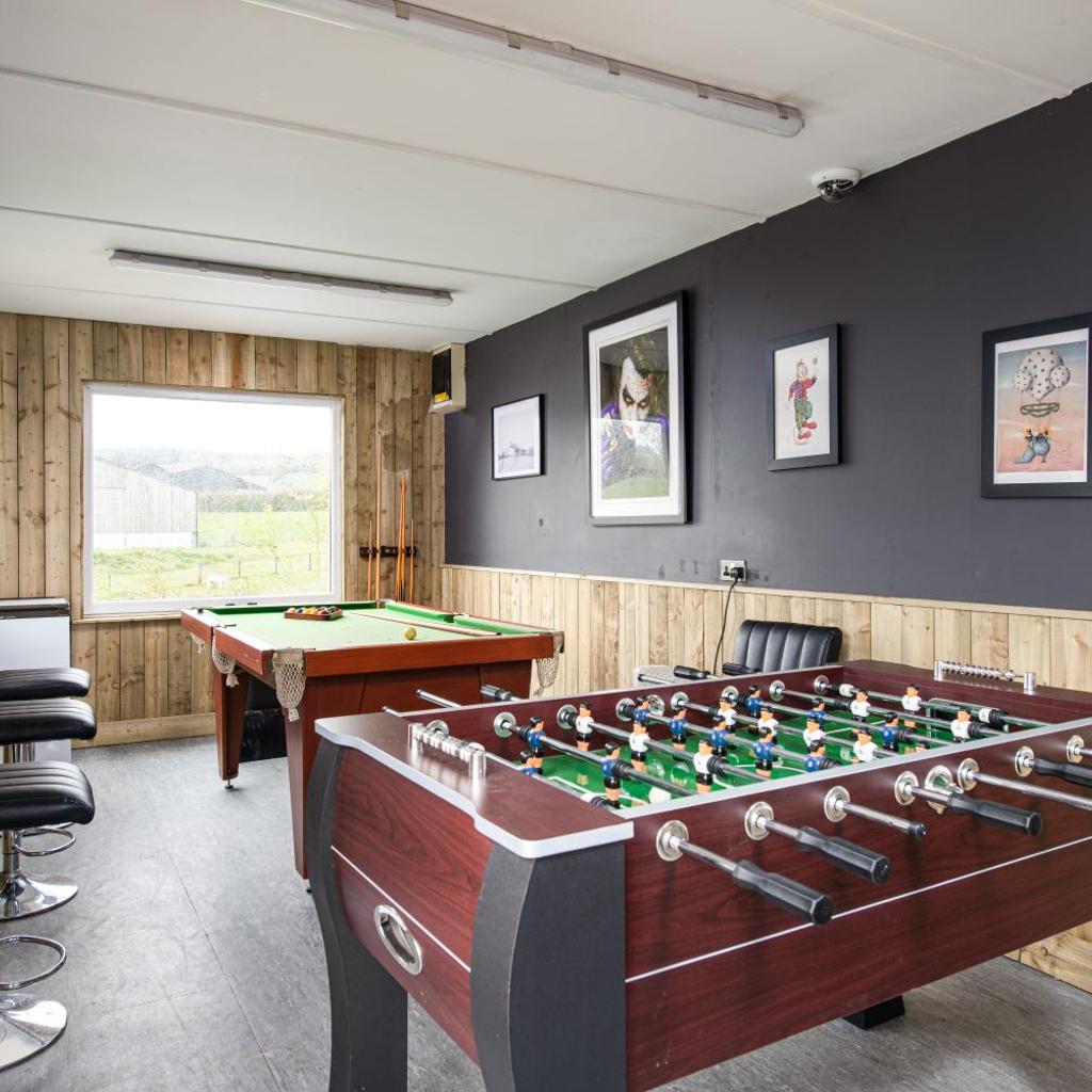 Photograph of The Pine Cabins including Games Room, Camp fire & Hot tub