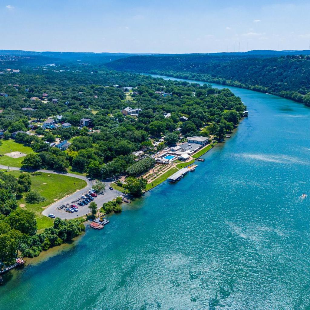 Photograph of Walk to Boat Launch: Stylish Austin Gem