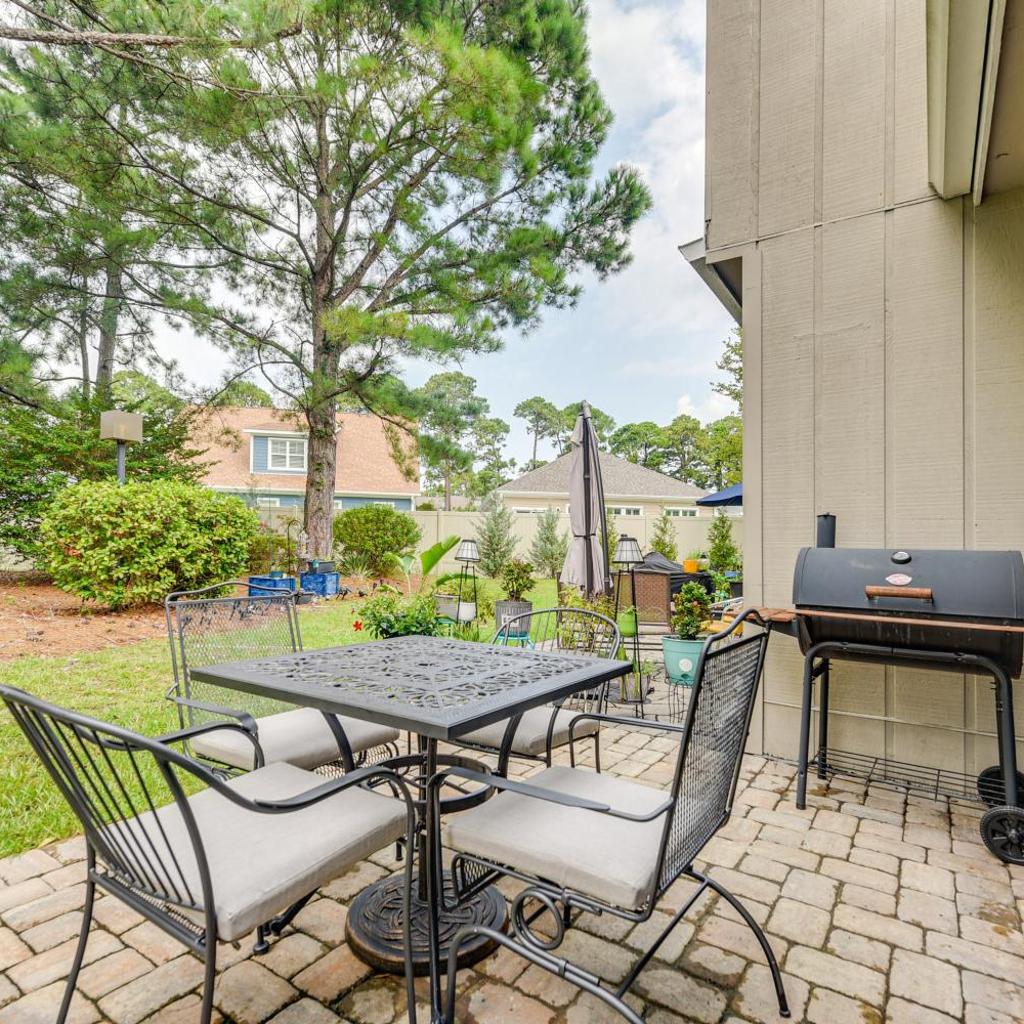 Photograph of Patio + Pool Access: North Myrtle Beach Retreat!