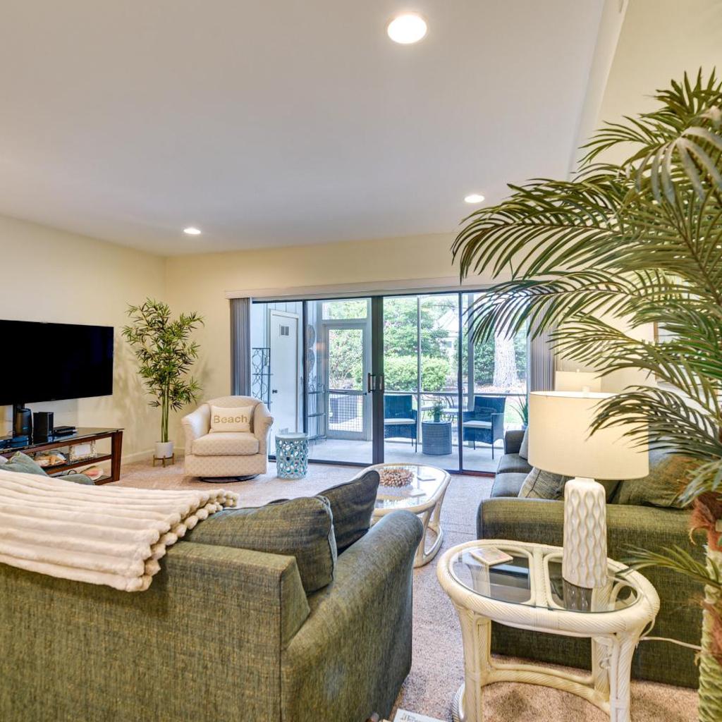 Photograph of Patio + Pool Access: North Myrtle Beach Retreat!