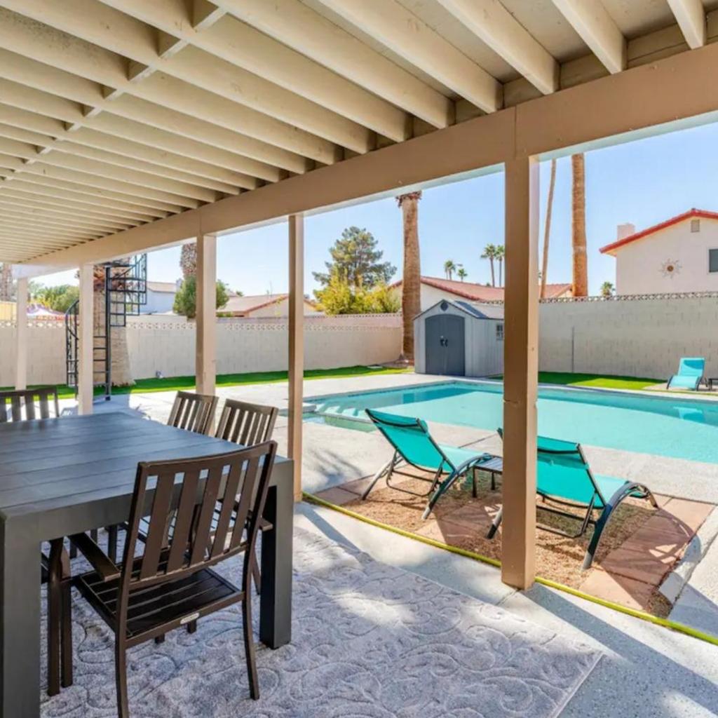 Photograph of Oasis in the desert with huge heated Pool and SPA