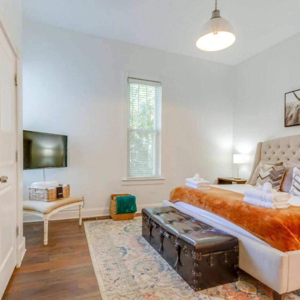 Photograph of East Nash Enclave Movie Room Private Yard