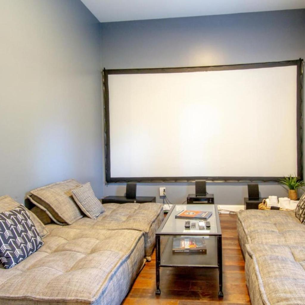 Photograph of East Nash Enclave Movie Room Private Yard