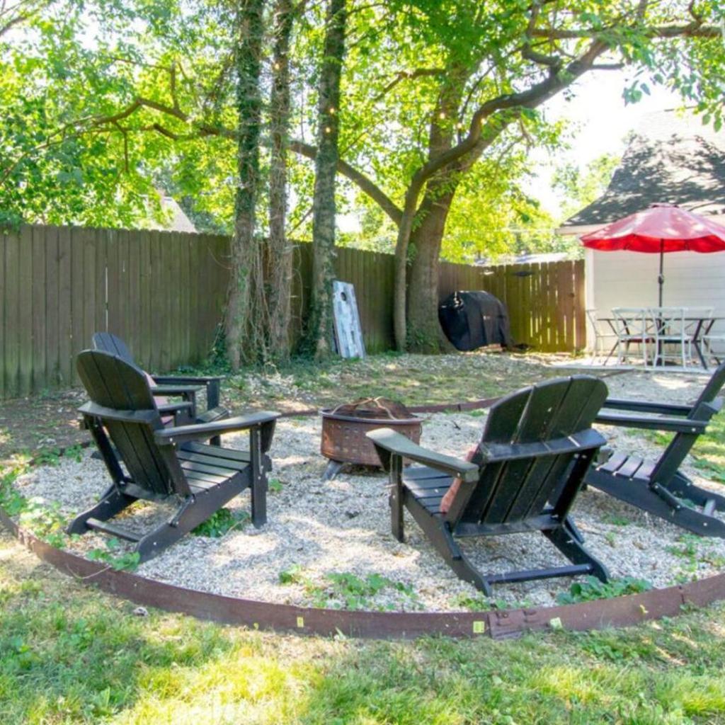 Photograph of East Nash Enclave Movie Room Private Yard