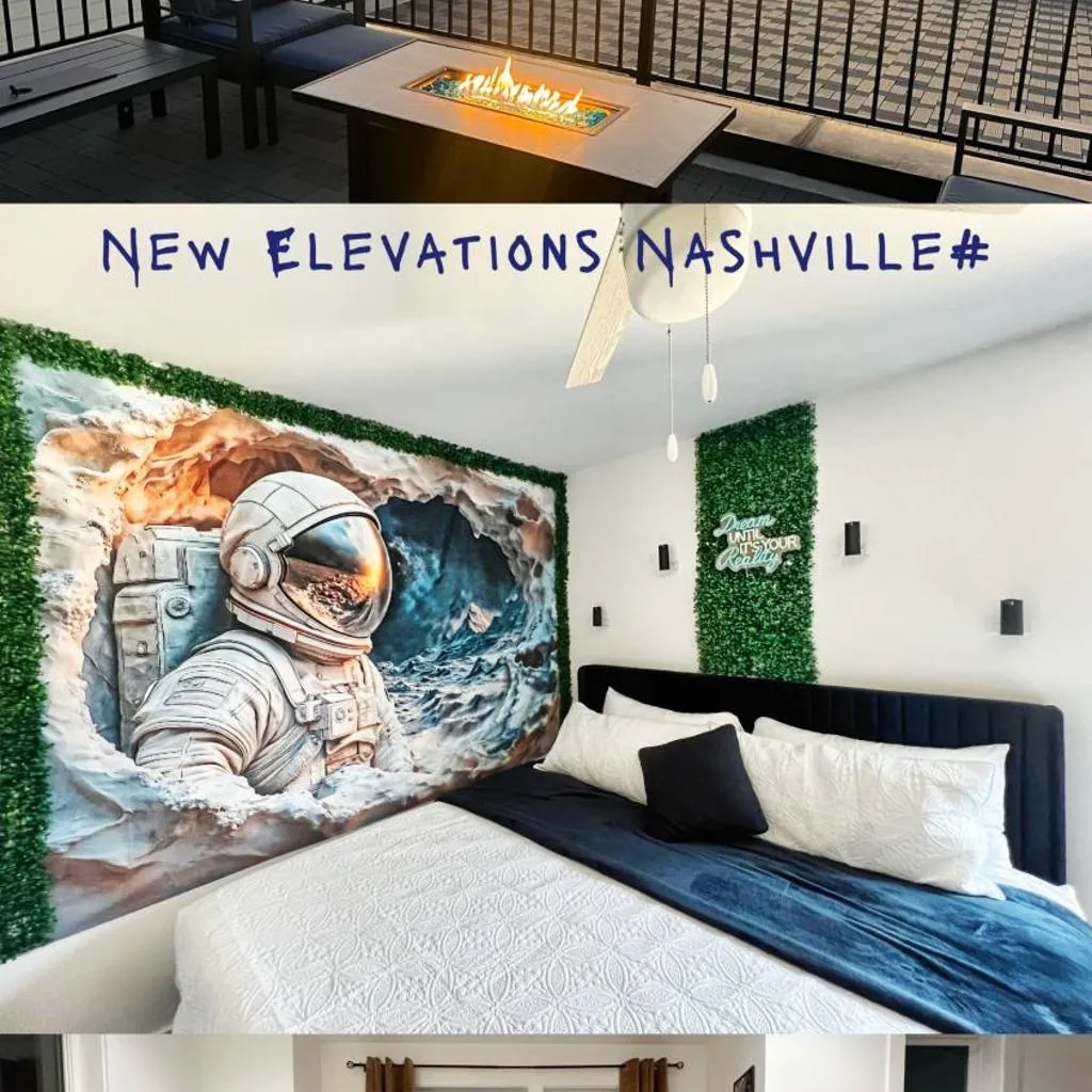 New Elevations Rooftop 5 Min to Downtown Nash